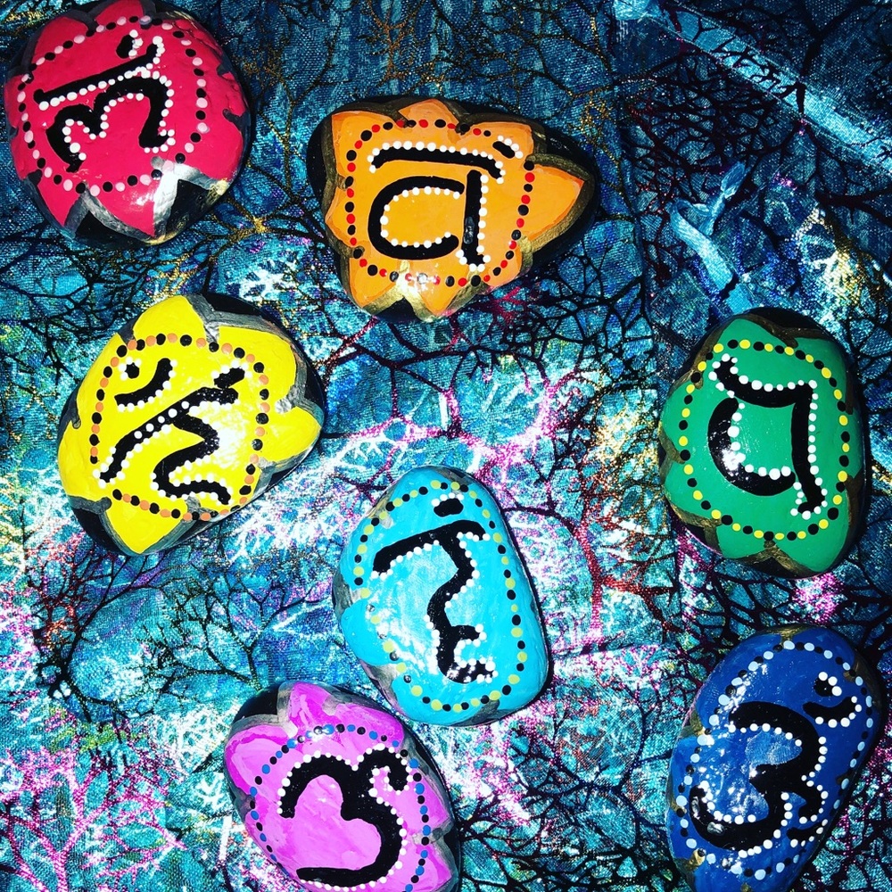 Healing Chakra Stones Yoga Meditation Tools 🧘‍♀️